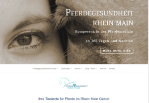 Pferdegesundheit Rhein Main wunschseiten Projekt Webseite